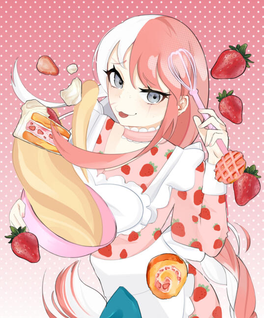 thigh-up illustration for @Nari